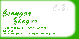 csongor zieger business card